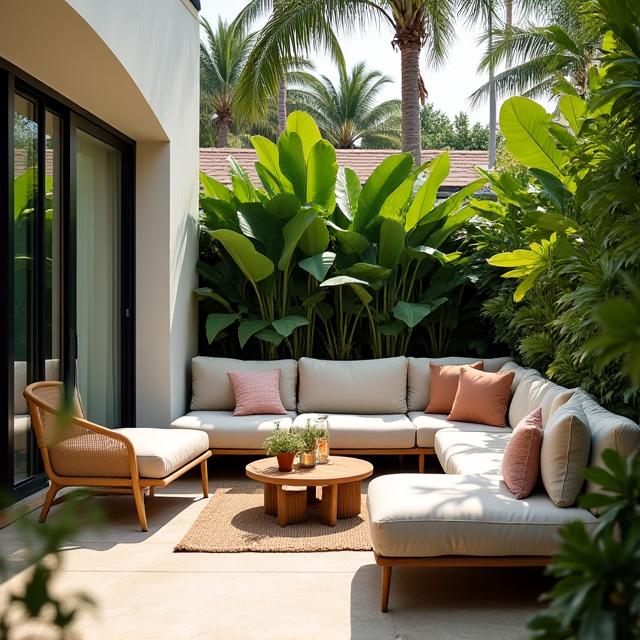 Lounge tropika outdoor